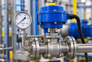 blue actuator and pressure gauge assembly 2